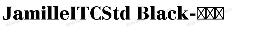 JamilleITCStd Black字体转换